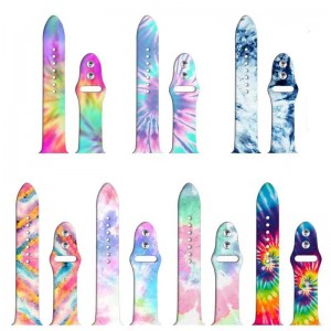 Индивидуальные резиновые резиновые резиновые резиновые силиконовые часовые ленты для Apple iwatch